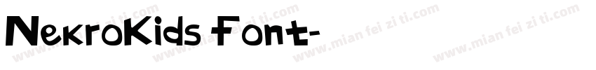 NekroKids Font字体转换